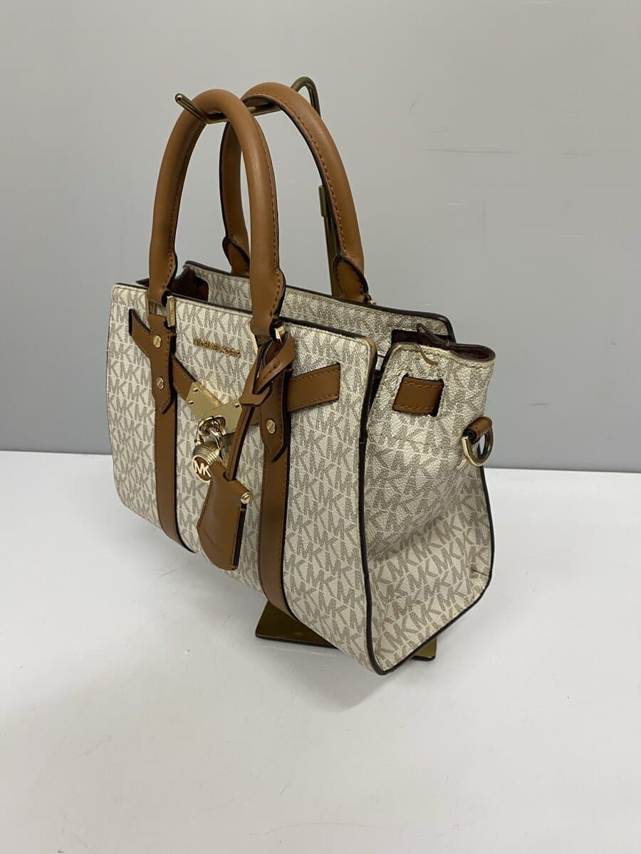 MICHAEL KORS Shoulder Bag Leather CRM All Over Pattern 30F9G0HS1B With Stain 2
