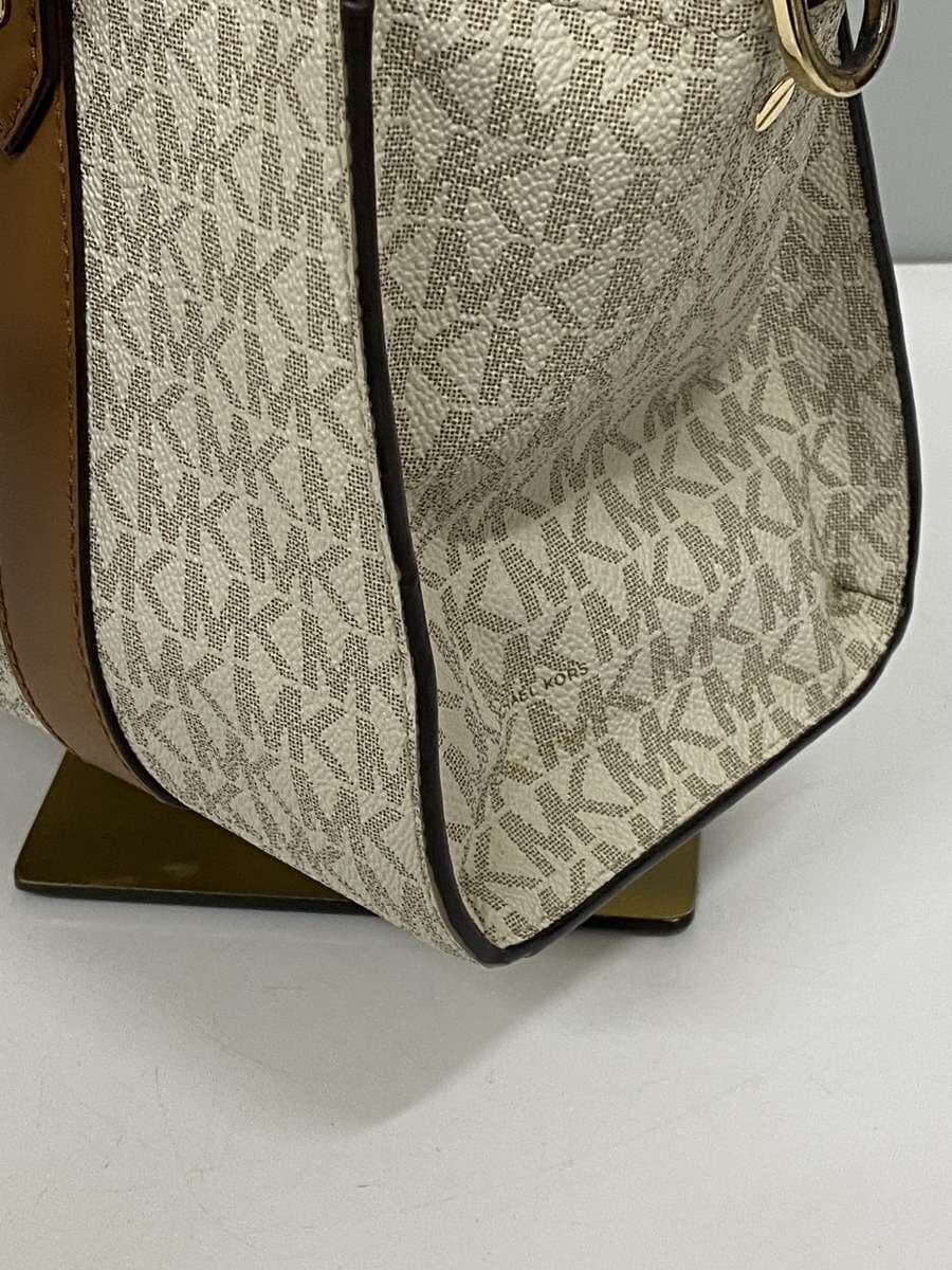 MICHAEL KORS Shoulder Bag Leather CRM All Over Pattern 30F9G0HS1B With Stain 3