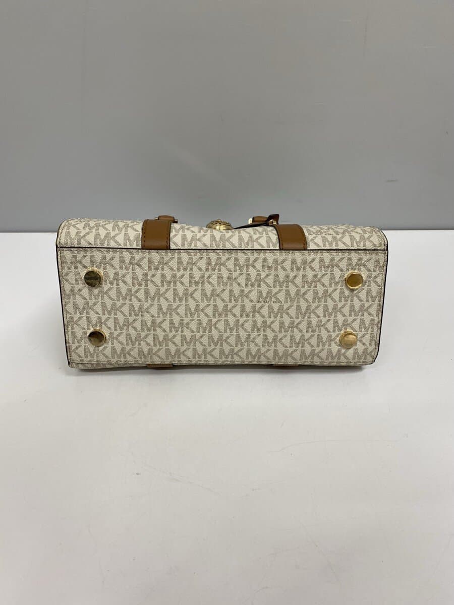 MICHAEL KORS Shoulder Bag Leather CRM All Over Pattern 30F9G0HS1B With Stain 5