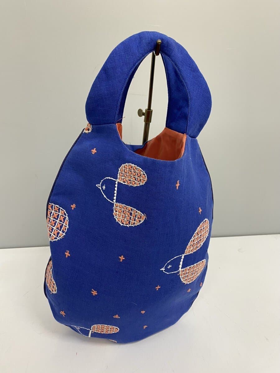 mina perhonen handbag linen BLU 3