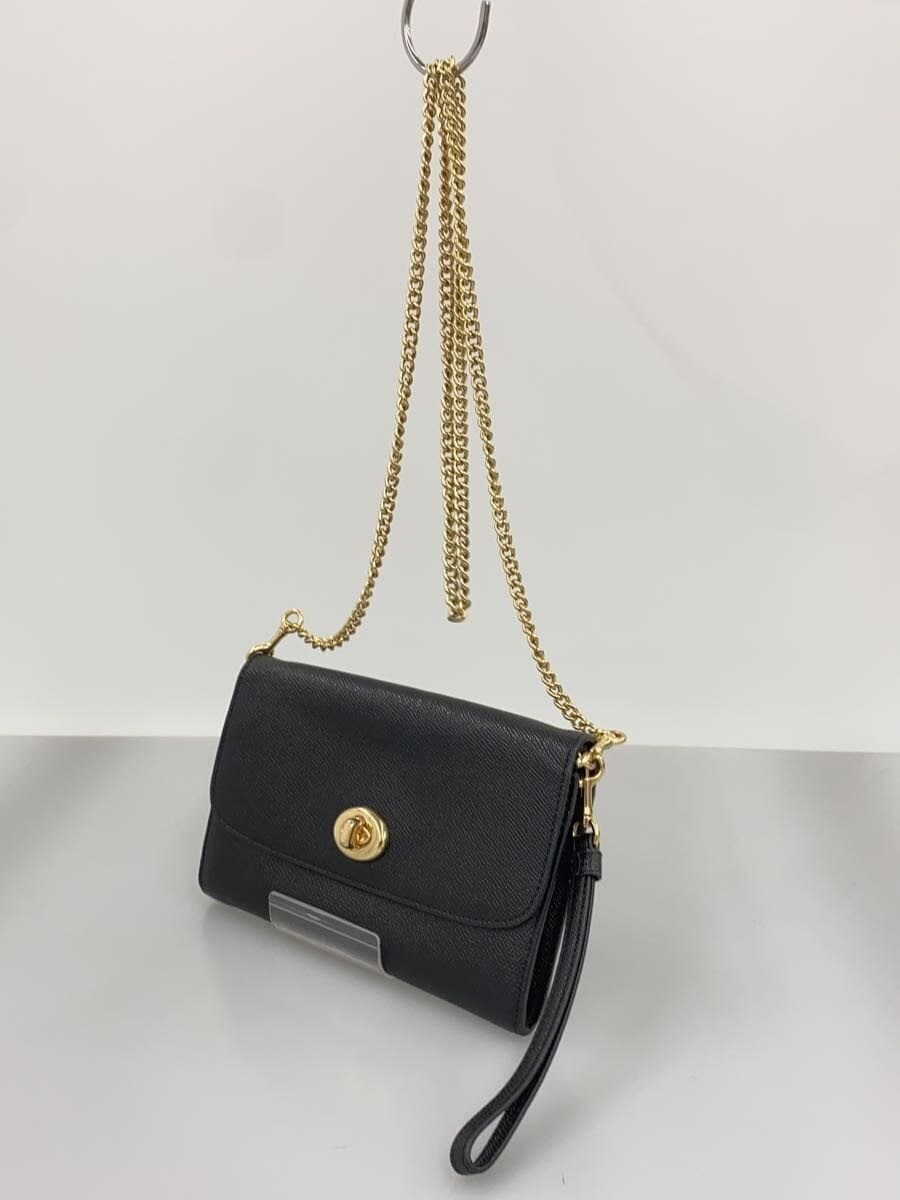 COACH Shoulder Bag Leather Black Solid f33390 2