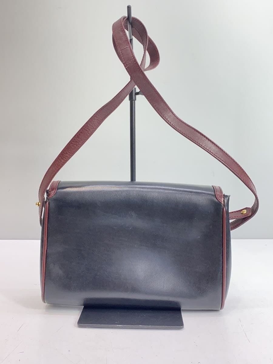 GUCCI Shoulder Bag Leather BLK Solid 3