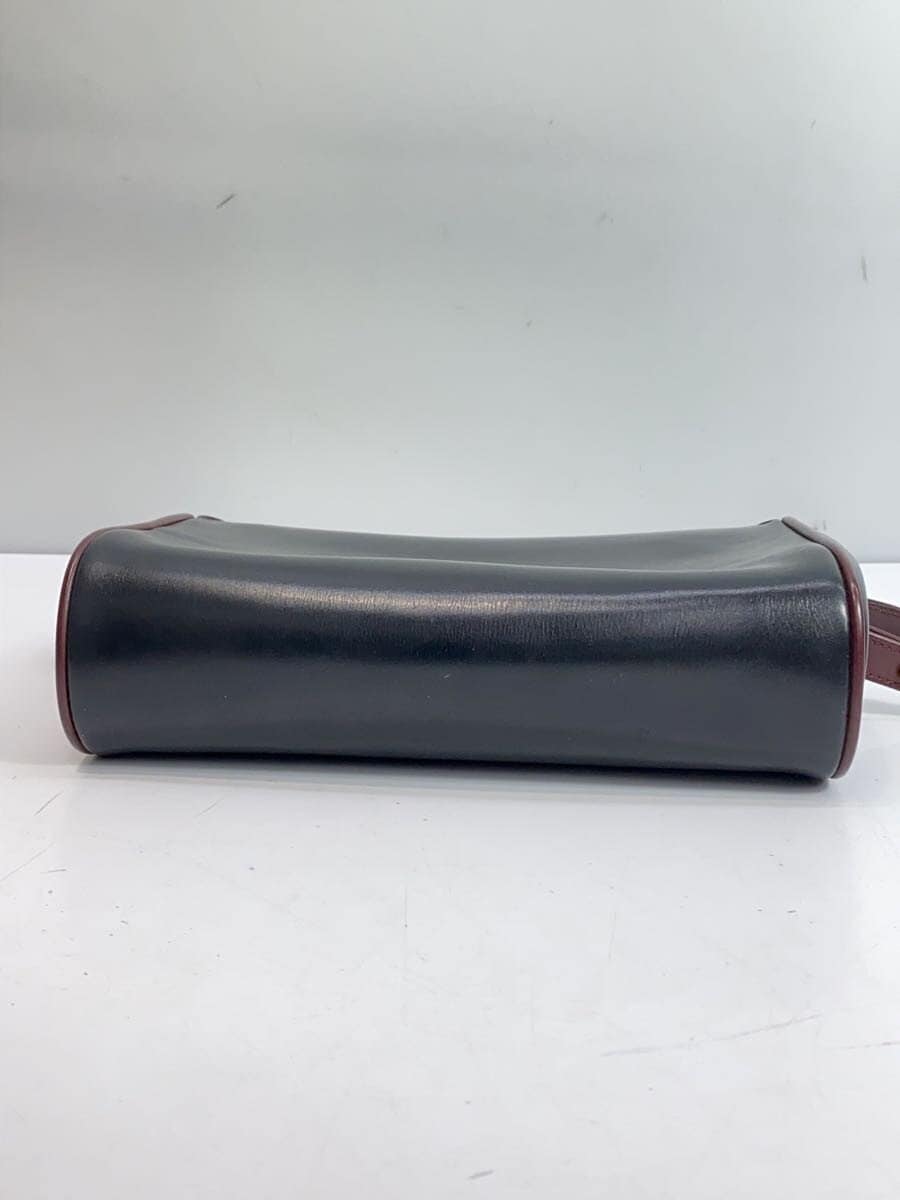 GUCCI Shoulder Bag Leather BLK Solid 4