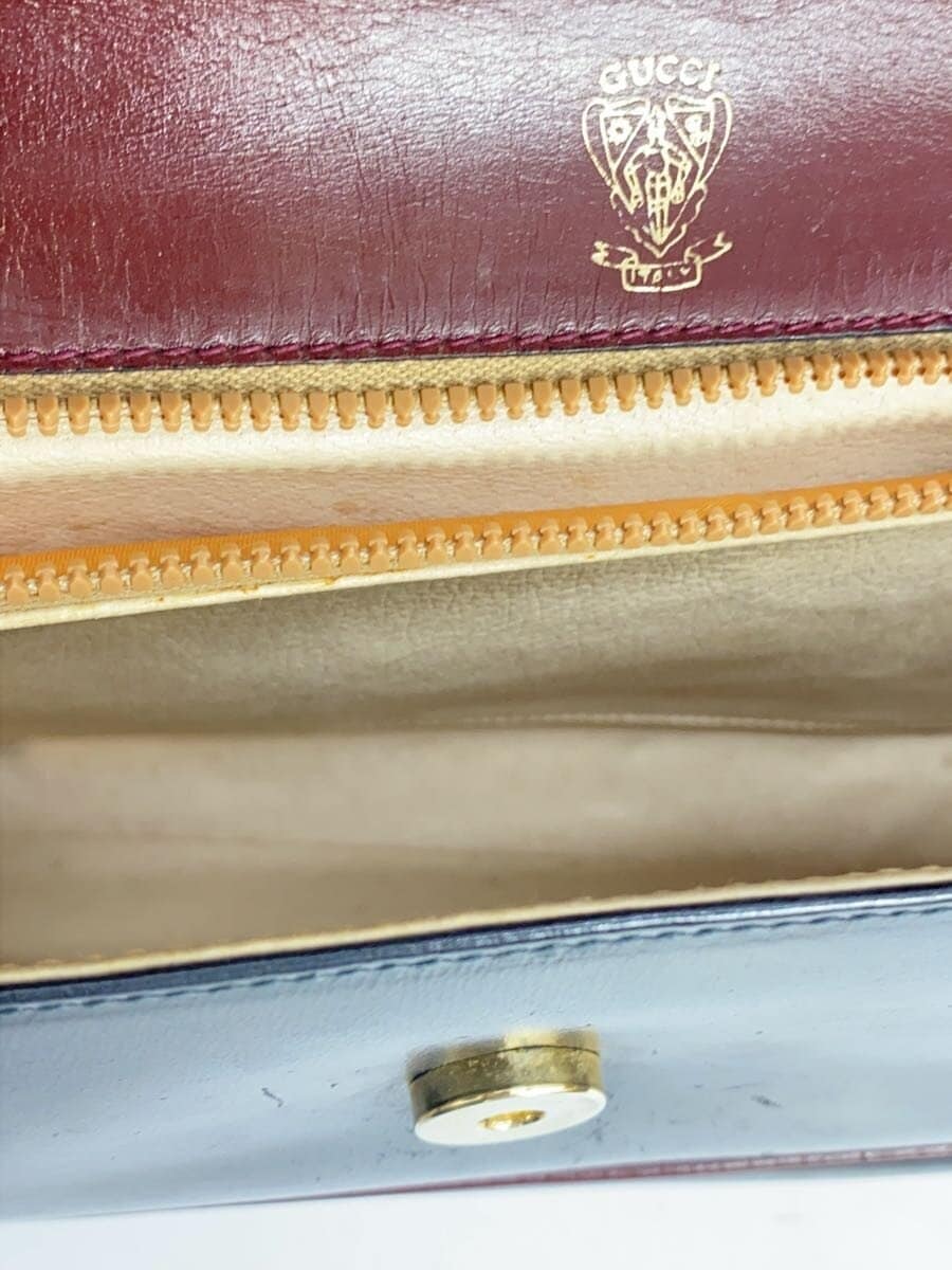 GUCCI Shoulder Bag Leather BLK Solid 6