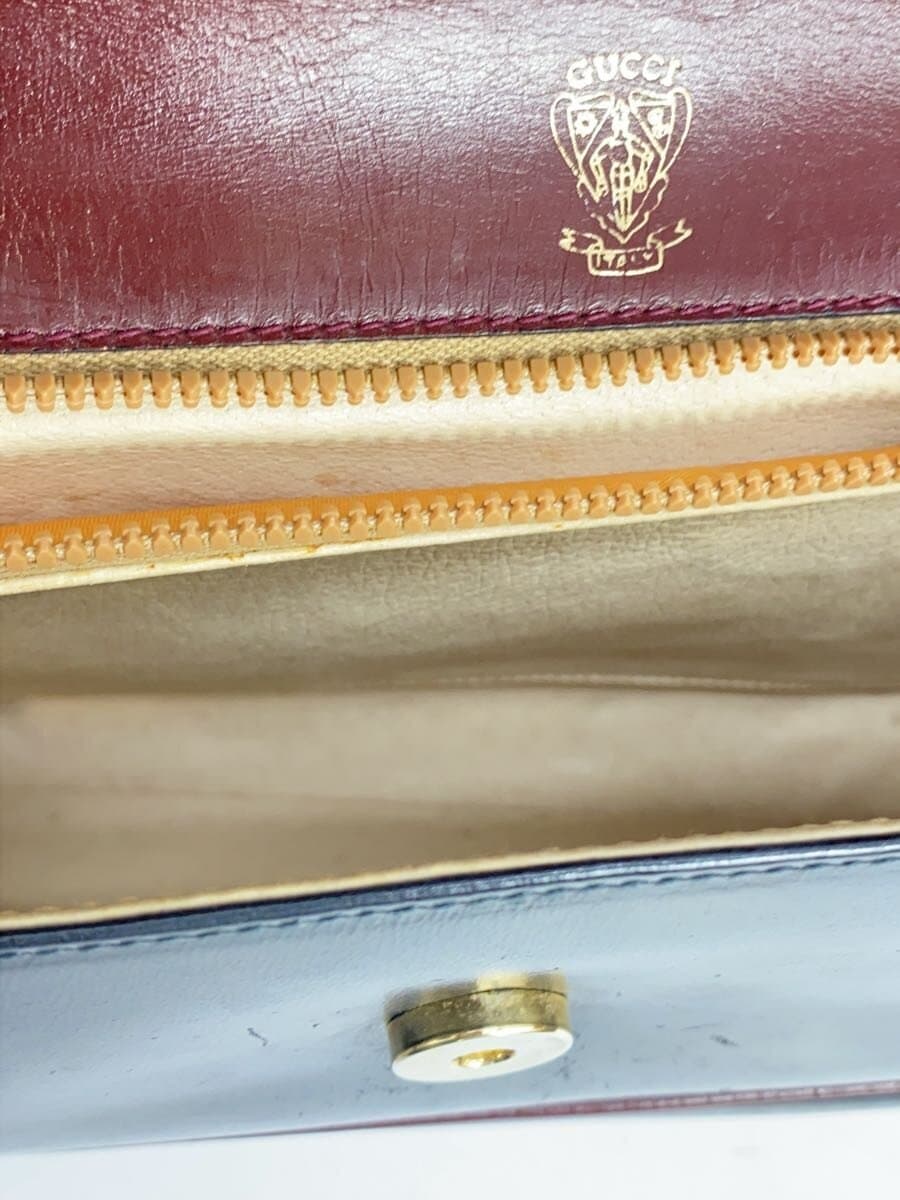 GUCCI Shoulder Bag Leather BLK Solid 6