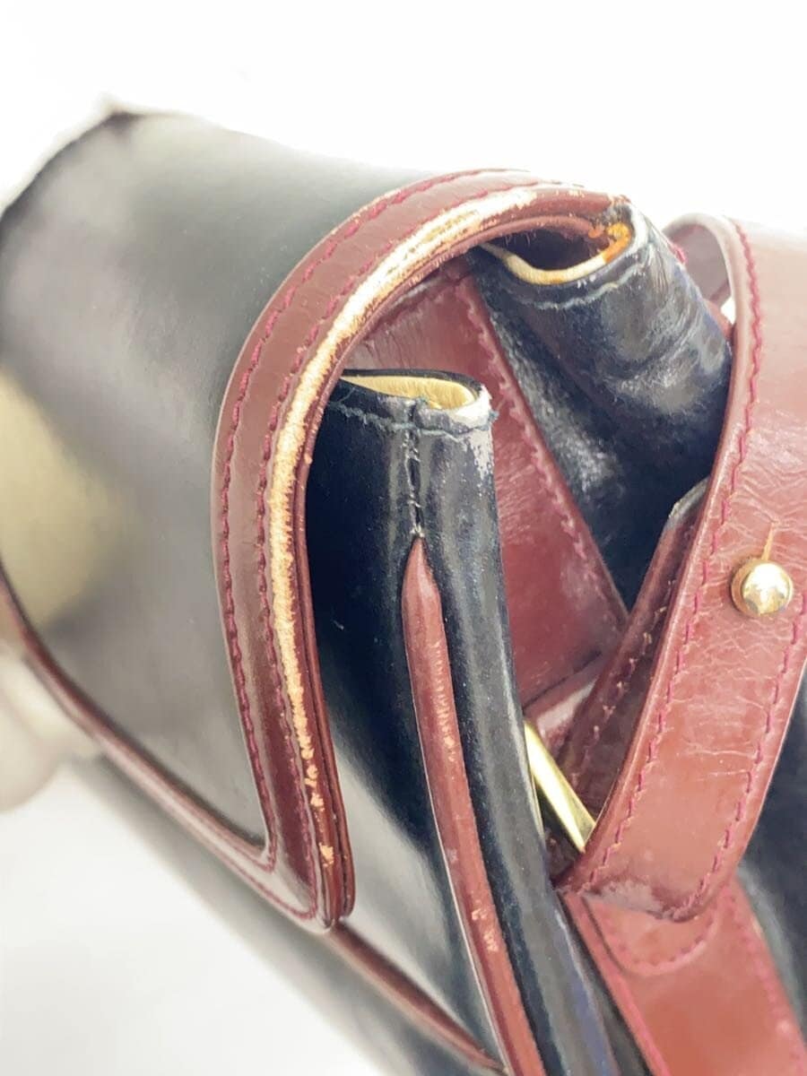 GUCCI Shoulder Bag Leather BLK Solid 7