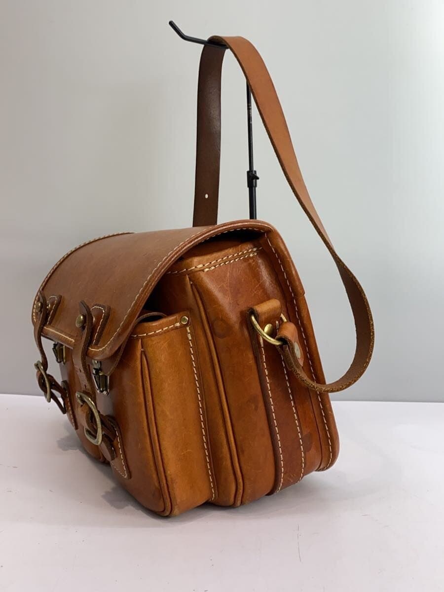 HERZ Shoulder Bag Leather BRW Solid 2