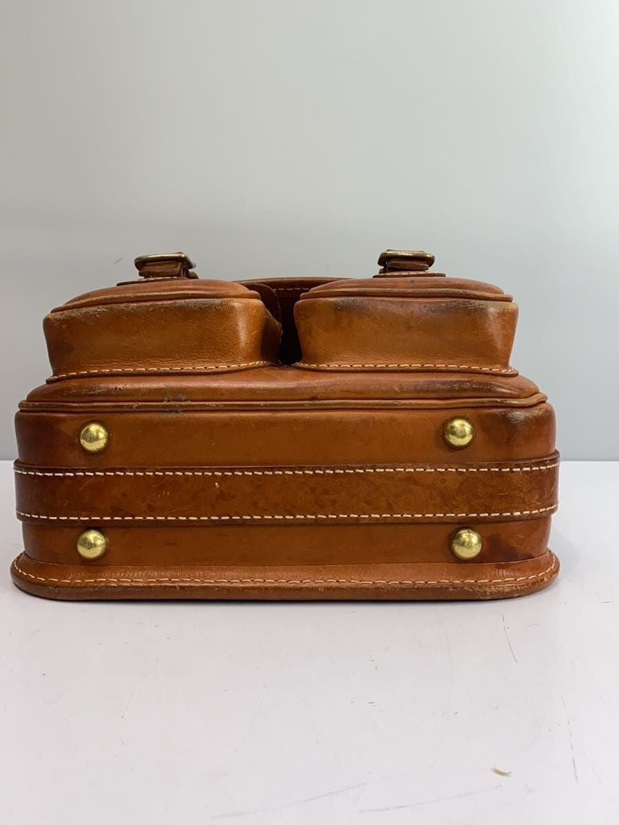 HERZ Shoulder Bag Leather BRW Solid 4