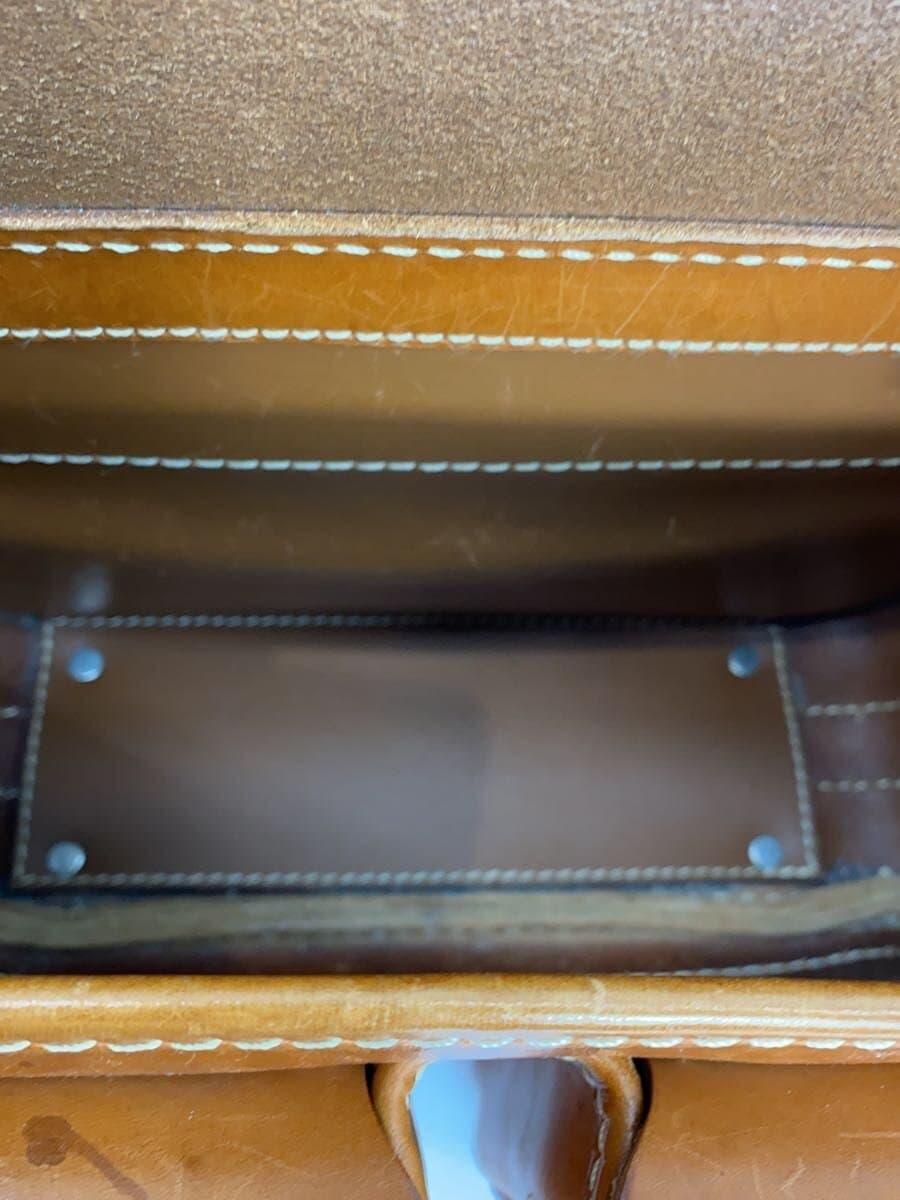 HERZ Shoulder Bag Leather BRW Solid 6