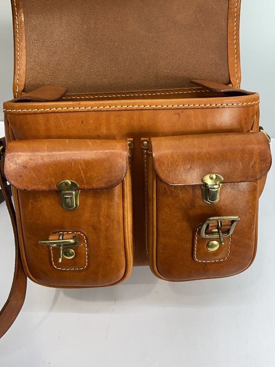 HERZ Shoulder Bag Leather BRW Solid 7