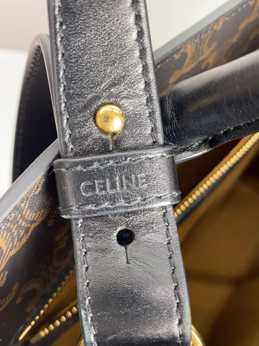 CELINE Tote Bag Leather All Over Pattern 5