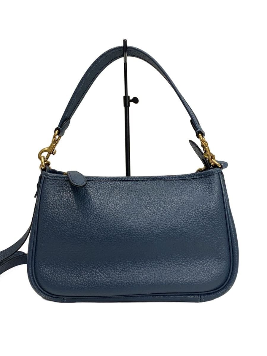 COACH Shoulder Bag Leather BLU Solid M2232
