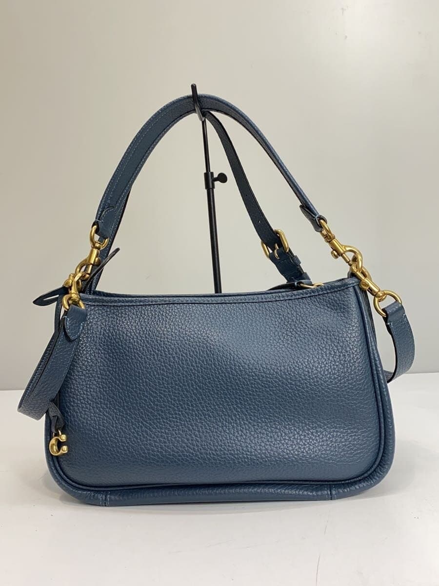 COACH Shoulder Bag Leather BLU Solid M2232 3