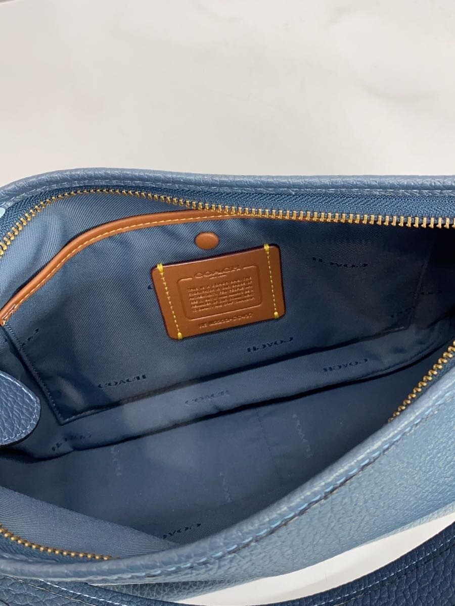 COACH Shoulder Bag Leather BLU Solid M2232 6