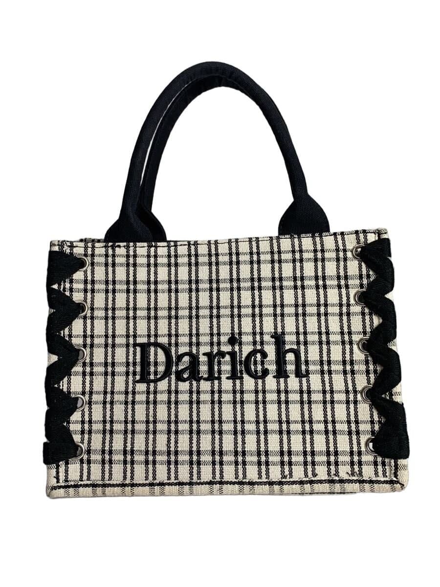 Darich handbag canvas BLK gingham CK