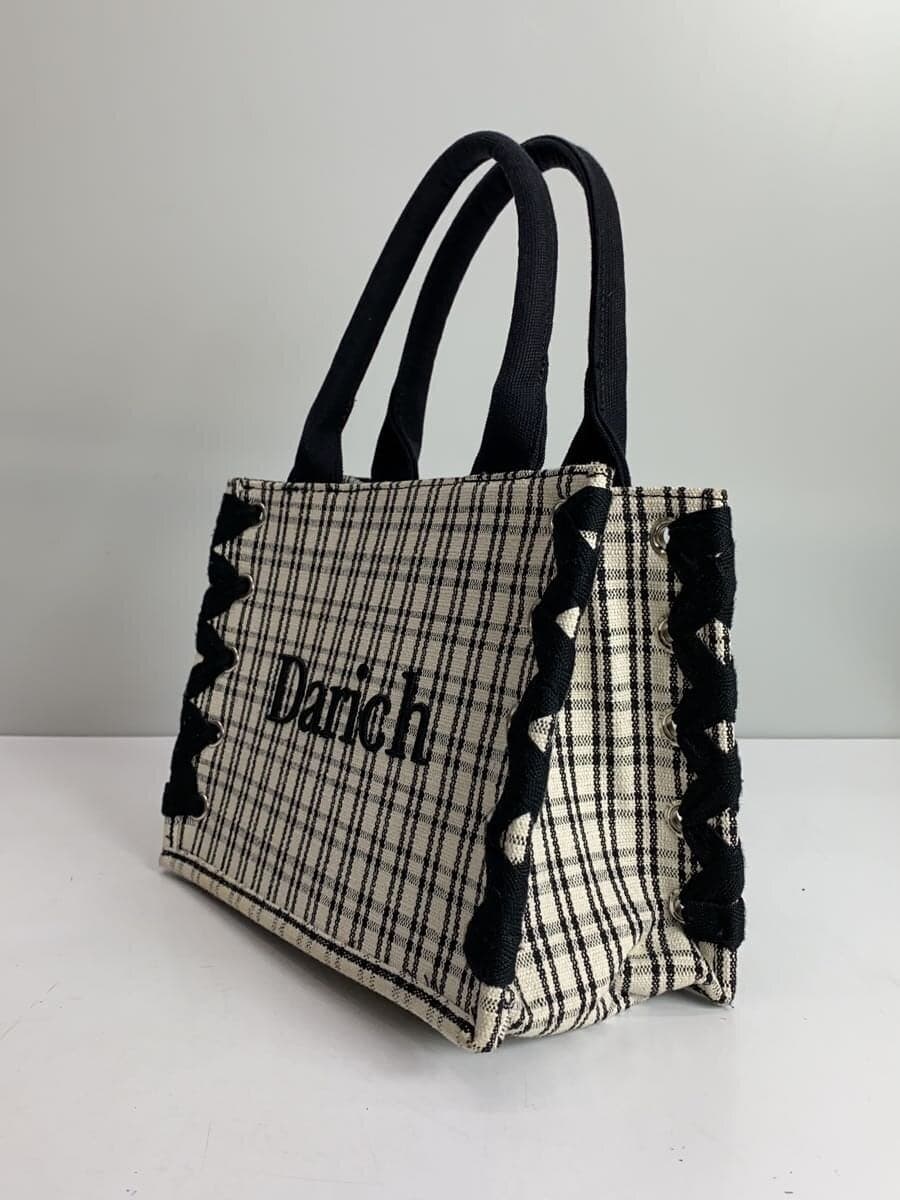 Darich handbag canvas BLK gingham CK 2