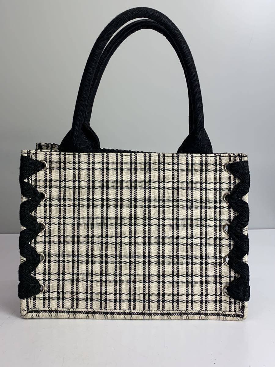 Darich handbag canvas BLK gingham CK 3