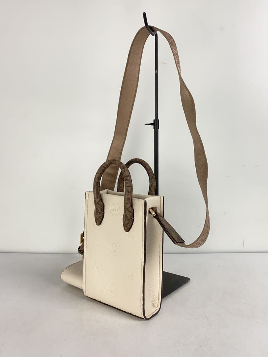 MICHAEL KORS Shoulder Bag Leather White All Over Pattern AV-2309 2