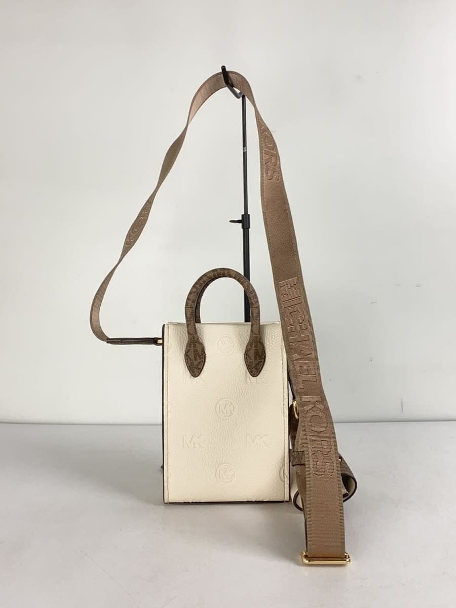 MICHAEL KORS Shoulder Bag Leather White All Over Pattern AV-2309 3