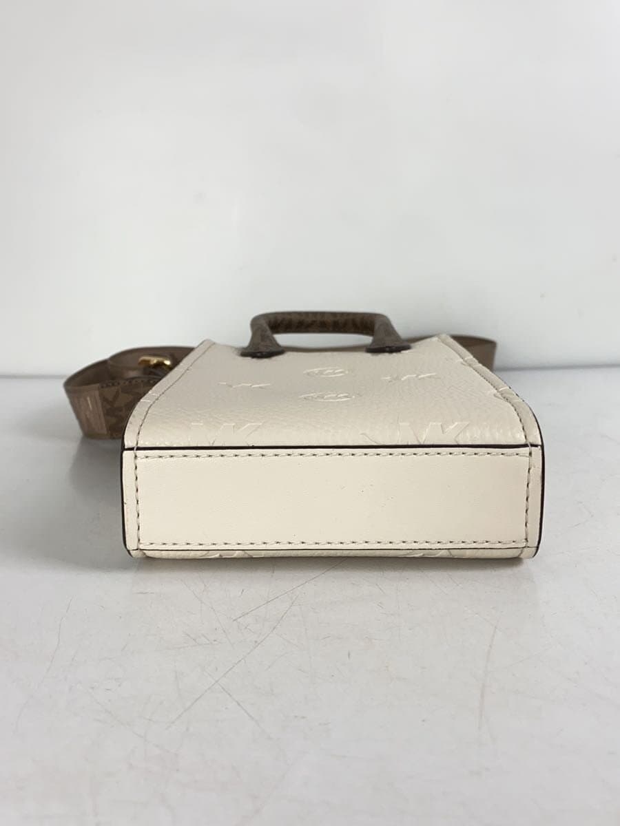 MICHAEL KORS Shoulder Bag Leather White All Over Pattern AV-2309 4