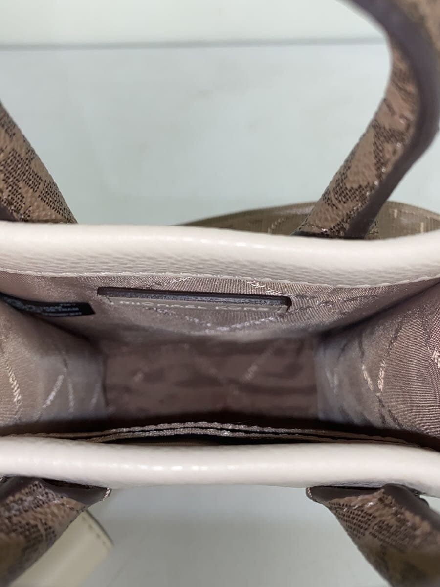 MICHAEL KORS Shoulder Bag Leather White All Over Pattern AV-2309 6