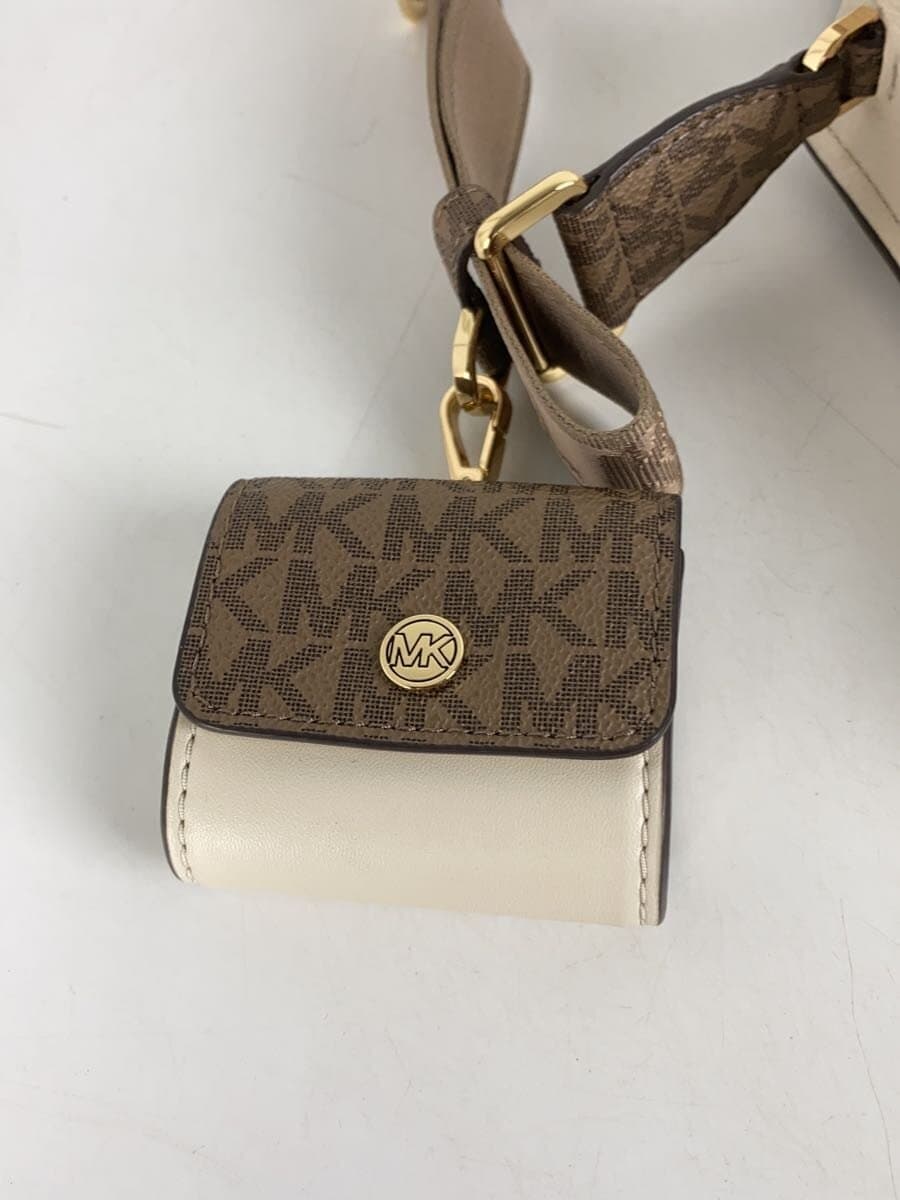 MICHAEL KORS Shoulder Bag Leather White All Over Pattern AV-2309 7