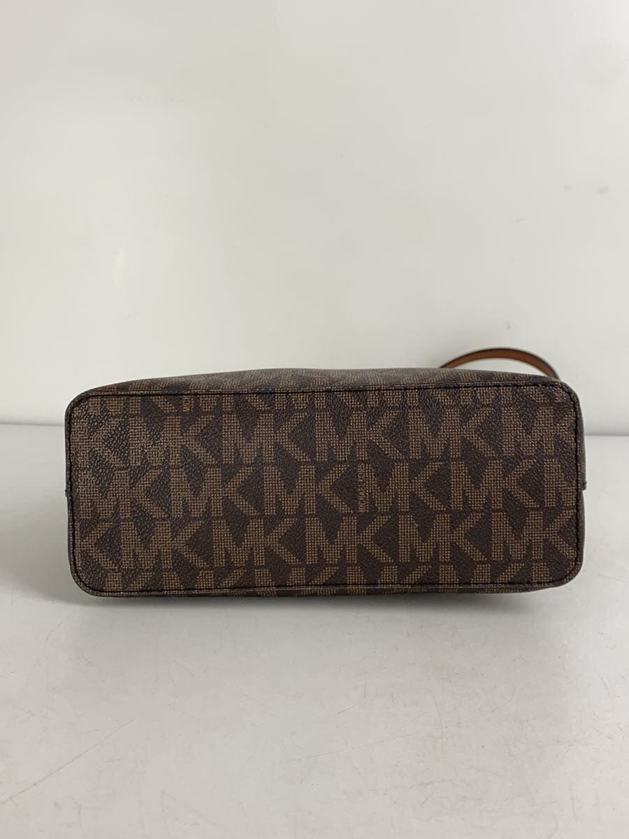 MICHAEL KORS Shoulder Bag PVC Brown All Over Pattern 4