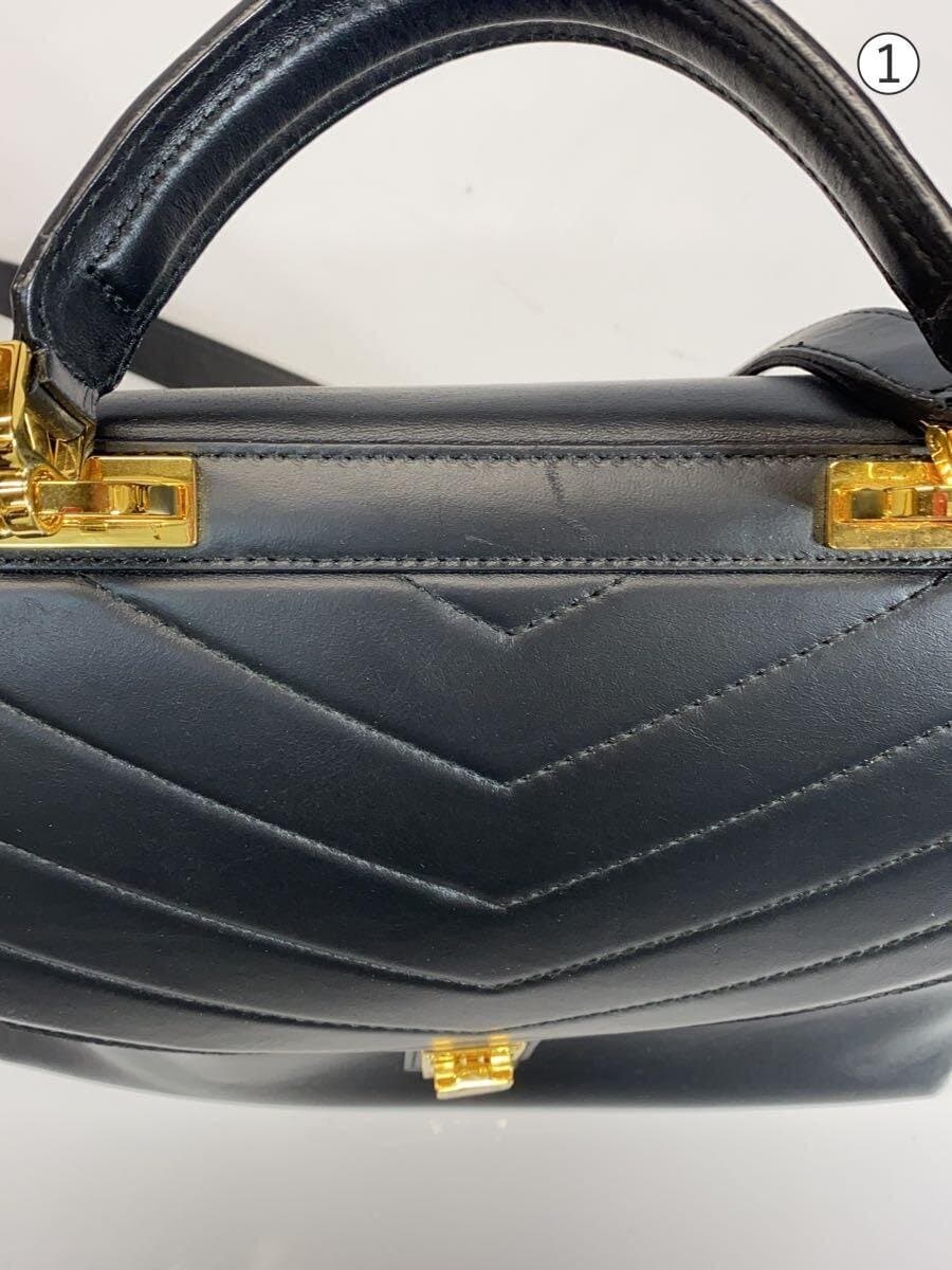 FURLA2-Way Shoulder Bag Leather BLK Solid TORTONA 7