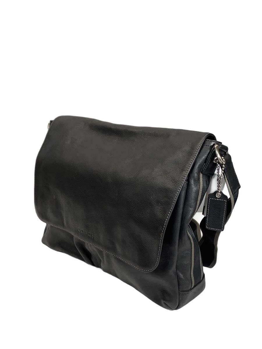 COACH Shoulder Bag Leather BLK F70555 2