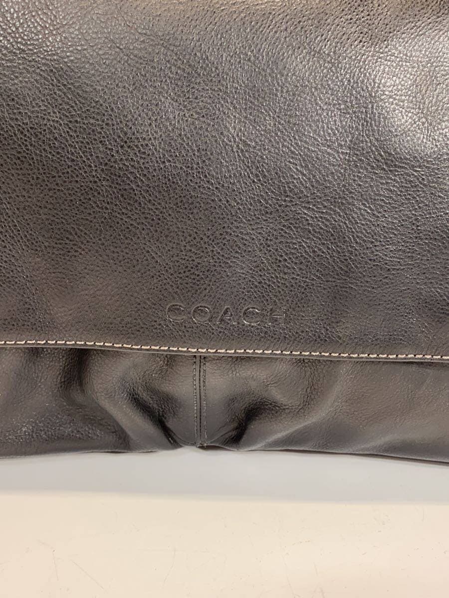 COACH Shoulder Bag Leather BLK F70555 5