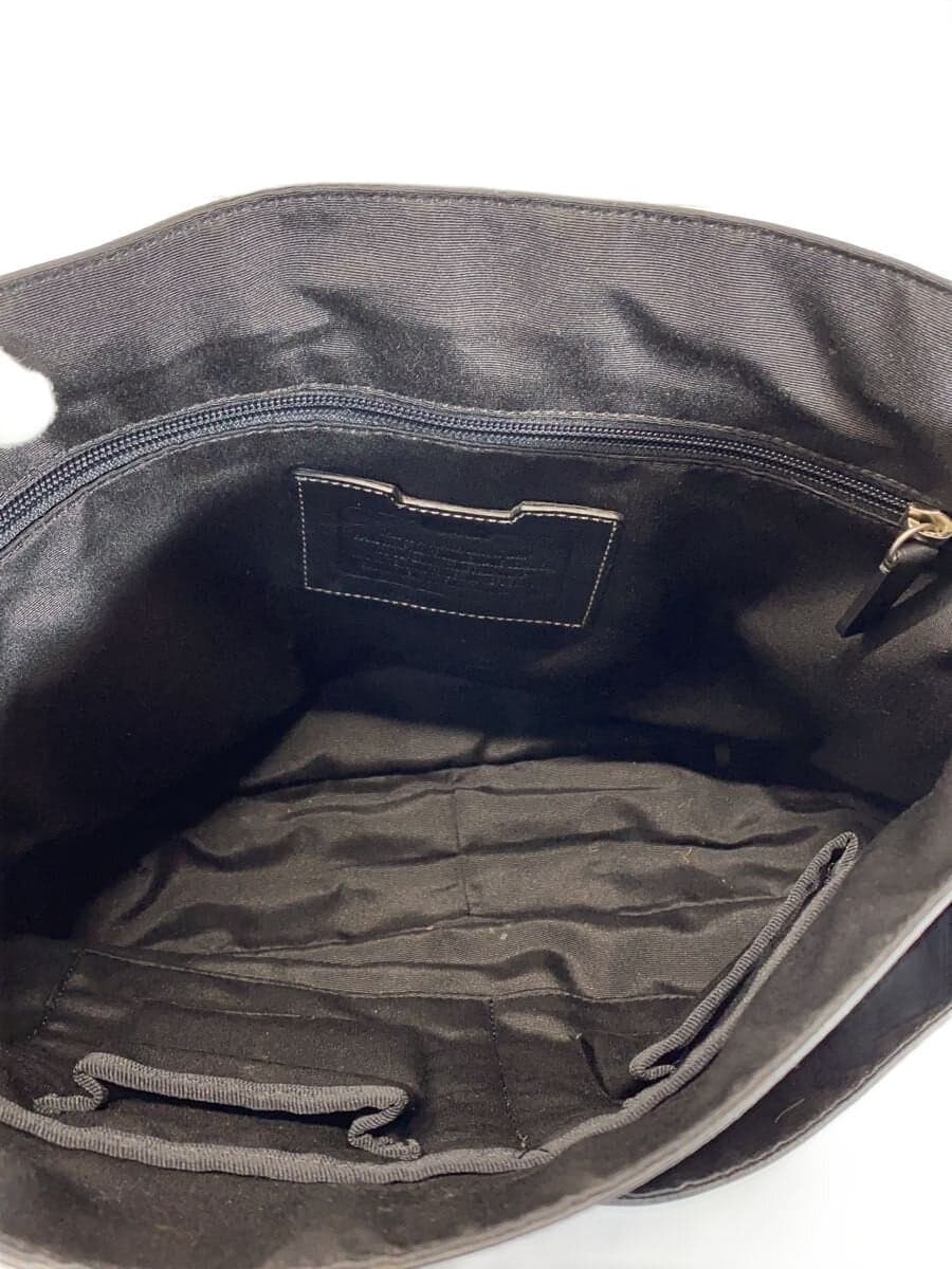 COACH Shoulder Bag Leather BLK F70555 6