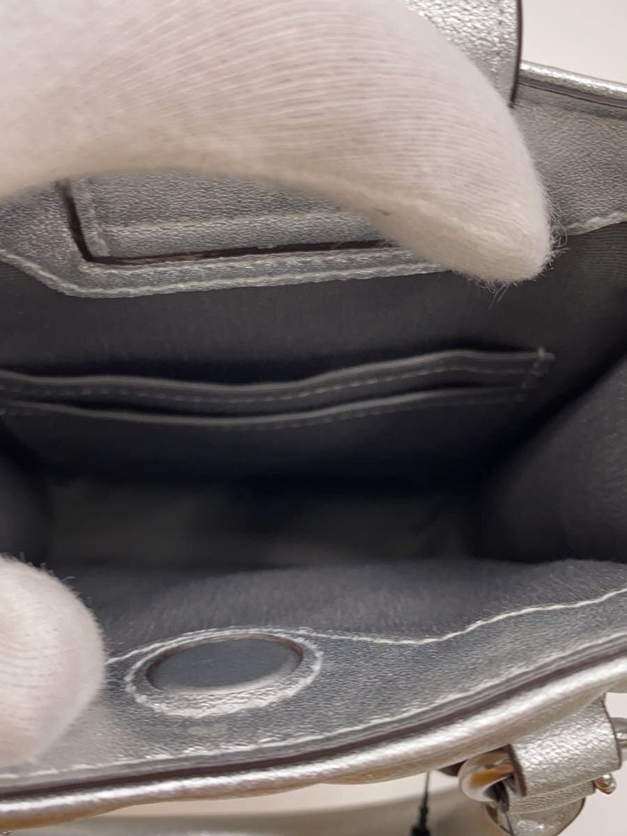 COACH Shoulder Bag Leather SLV 6