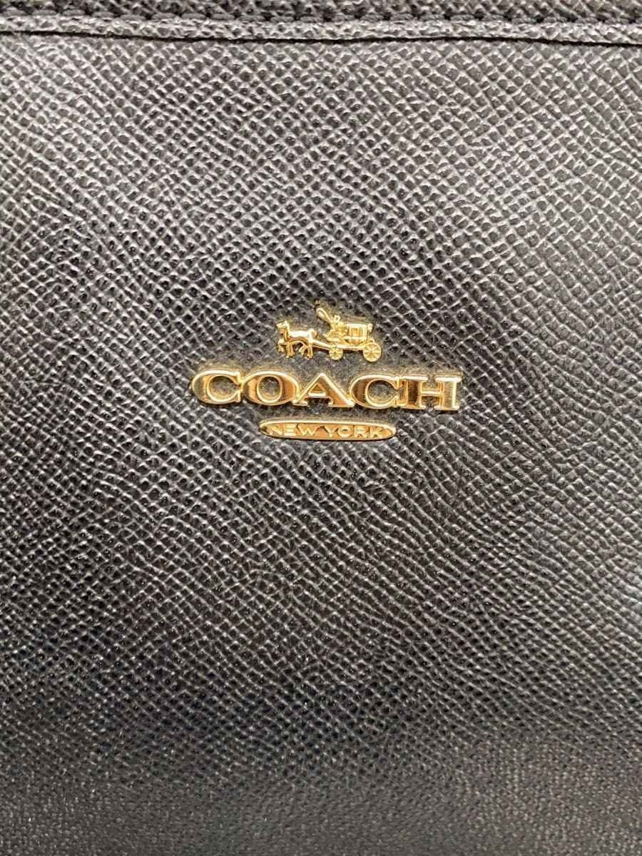 COACH Tote Bag Leather BLK F58846 6