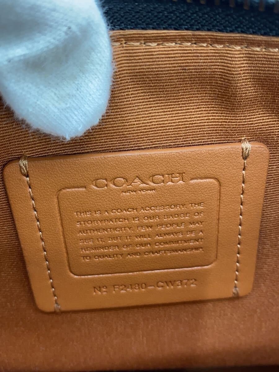 COACH Holden Signature Shoulder Bag Leather BLK CW372 5