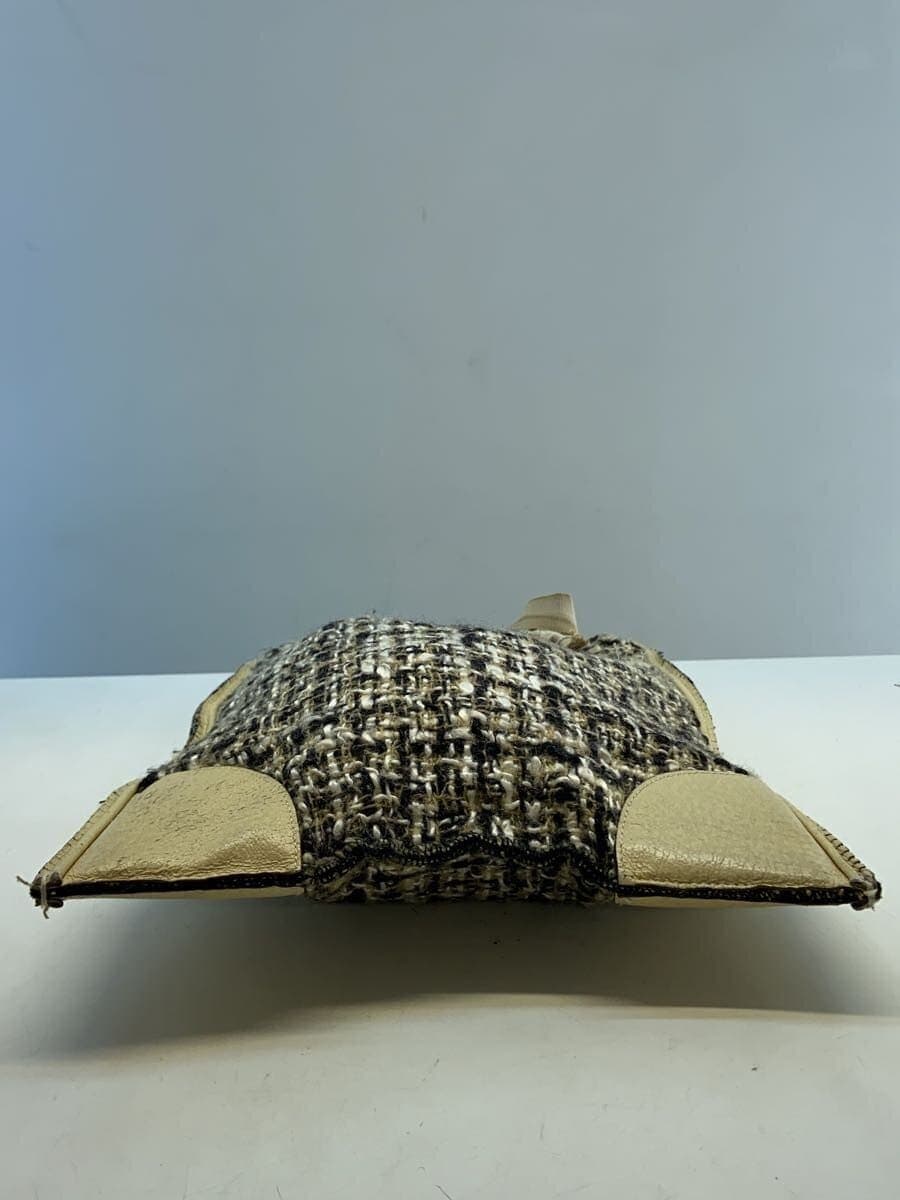 PRADA Tote Bag Tweed CRM All Over Pattern 3