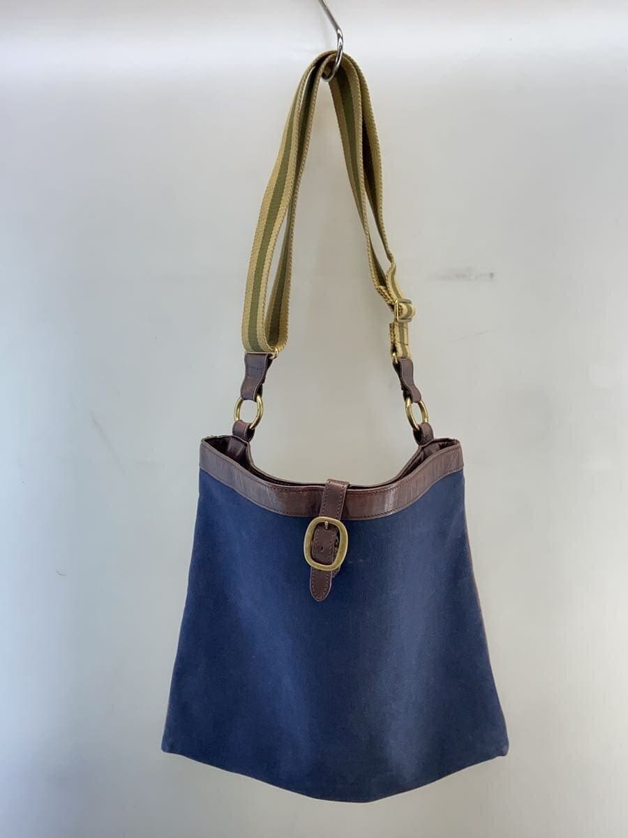 J&M DAVIDSON Shoulder Bag Canvas NVY 3