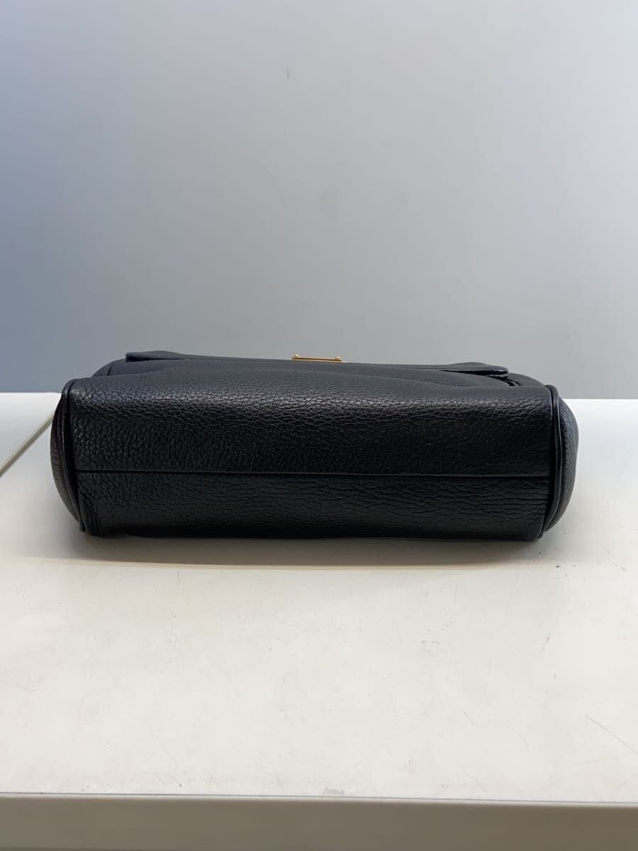 DOLCE&GABBANASICILY 2-Way Shoulder Handbag Leather BLK 4