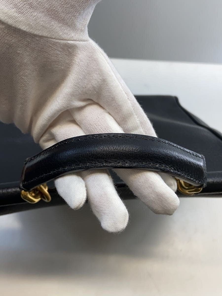 DOLCE&GABBANASICILY 2-Way Shoulder Handbag Leather BLK 7