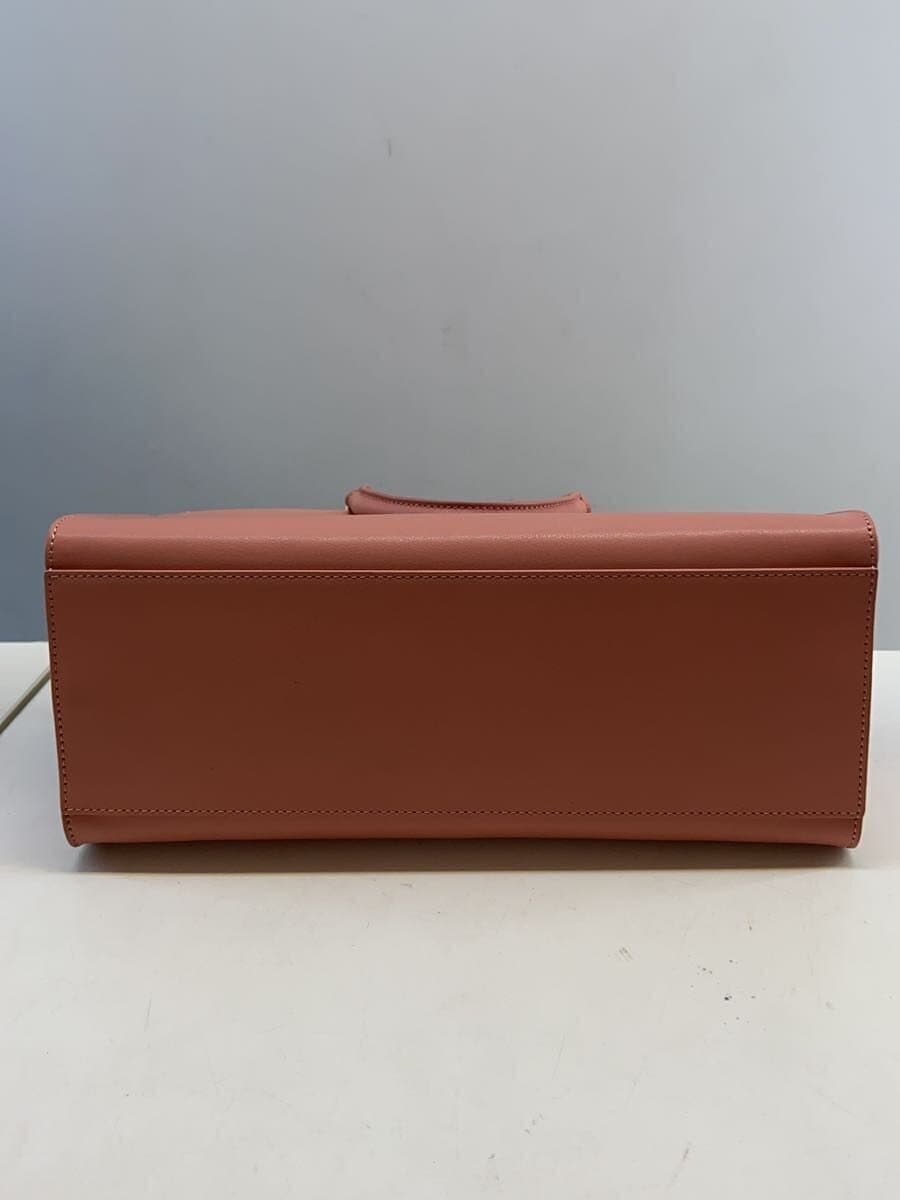 agnes b VOYAGE2-Way Tote Bag Leather PNK Solid WAS31-02 4