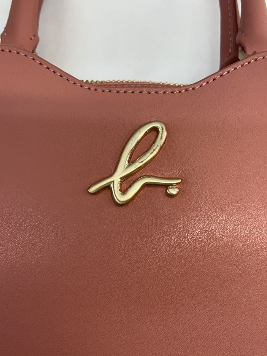agnes b VOYAGE2-Way Tote Bag Leather PNK Solid WAS31-02 7