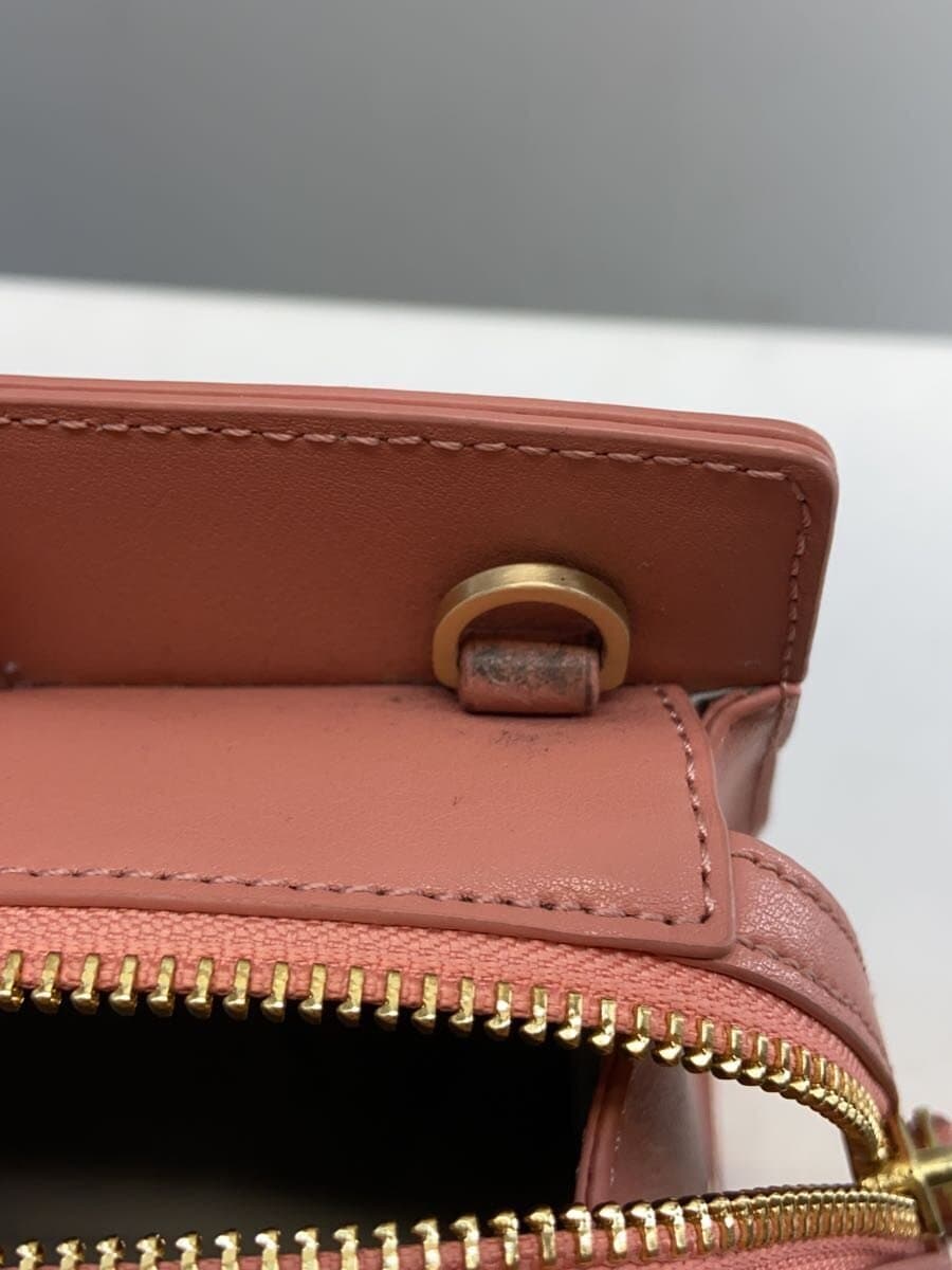 agnes b VOYAGE2-Way Tote Bag Leather PNK Solid WAS31-02 8