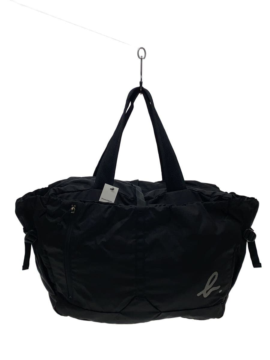 agnes b VOYAGE Boston Bag Nylon Black Solid QS31