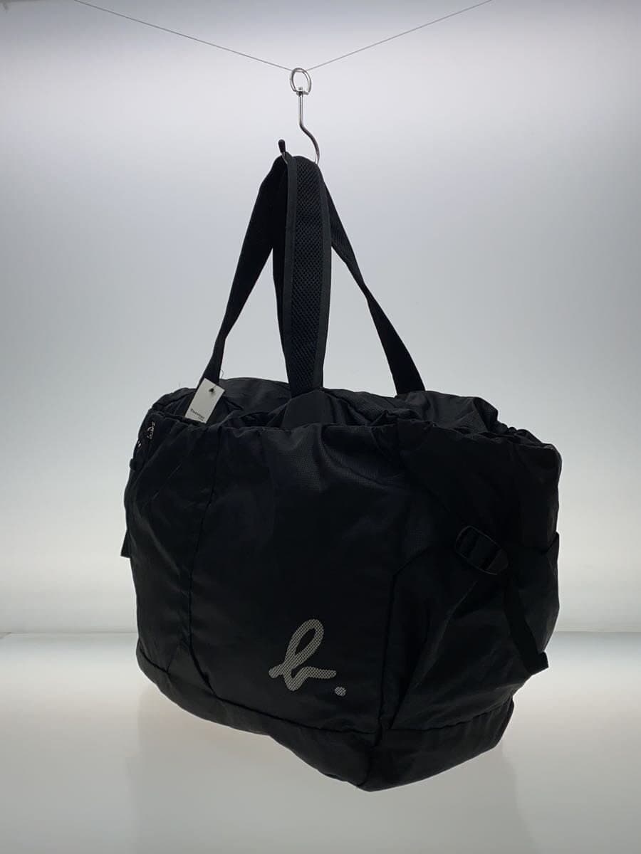 agnes b VOYAGE Boston Bag Nylon Black Solid QS31 2