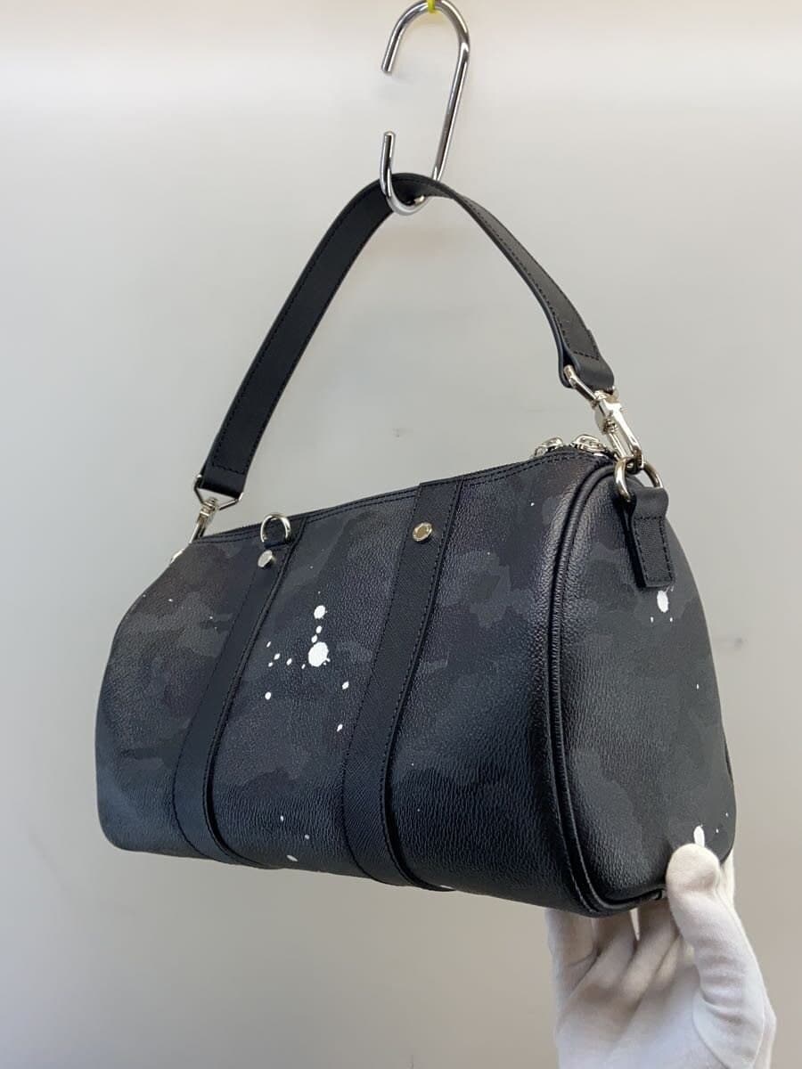 Gentil Bandit Boston Bag Leather Black All-over Print 2