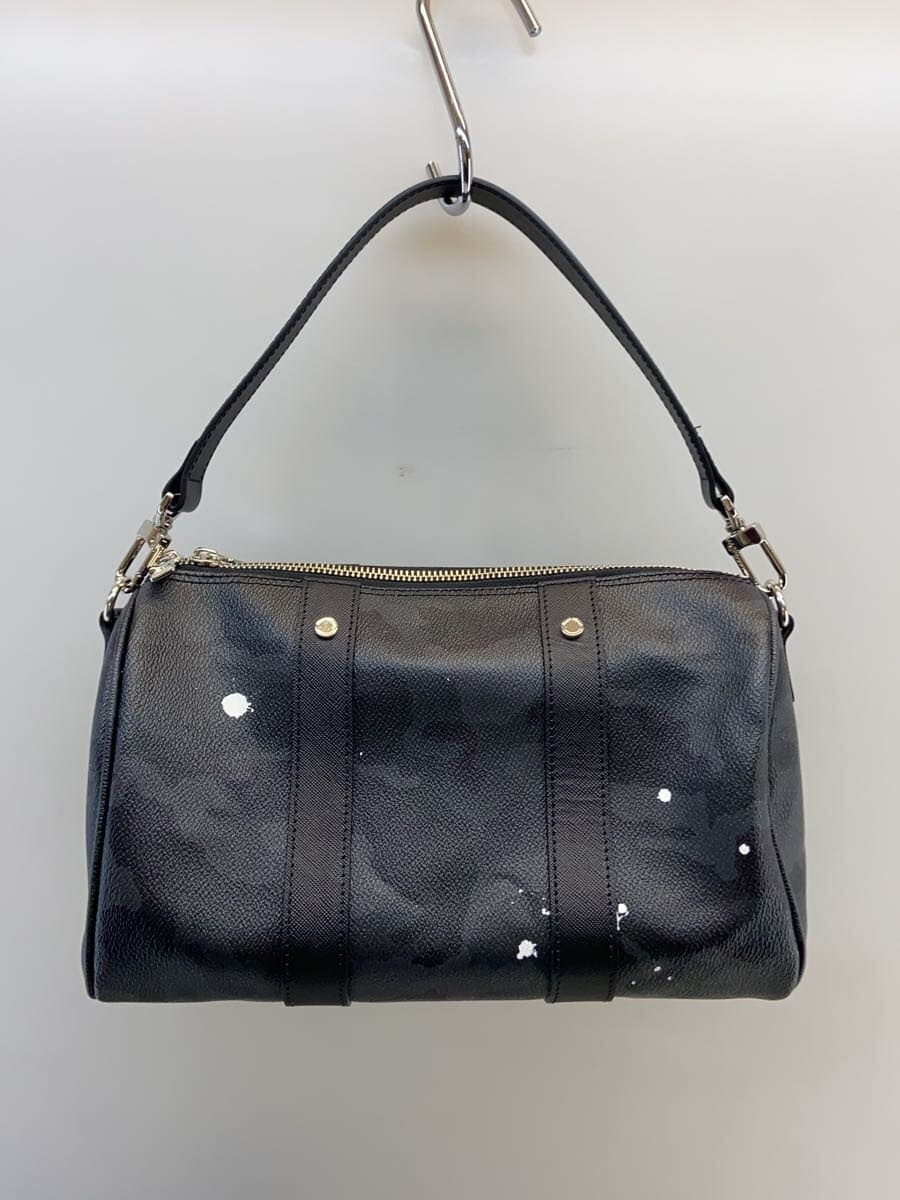 Gentil Bandit Boston Bag Leather Black All-over Print 3