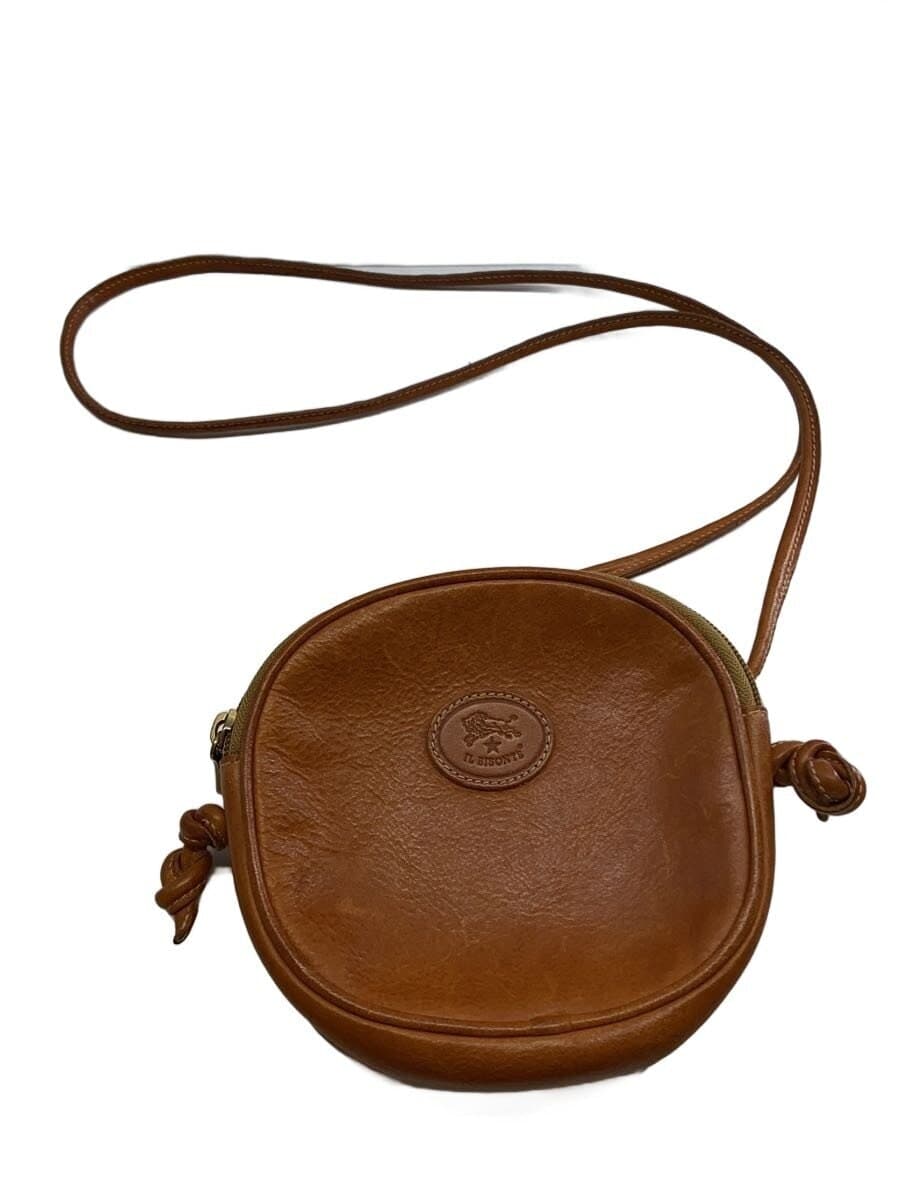 IL BISONTE shoulder bag leather CML plain