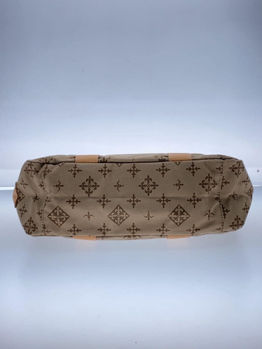 russet Tote Bag Canvas BRW All Over Pattern 4