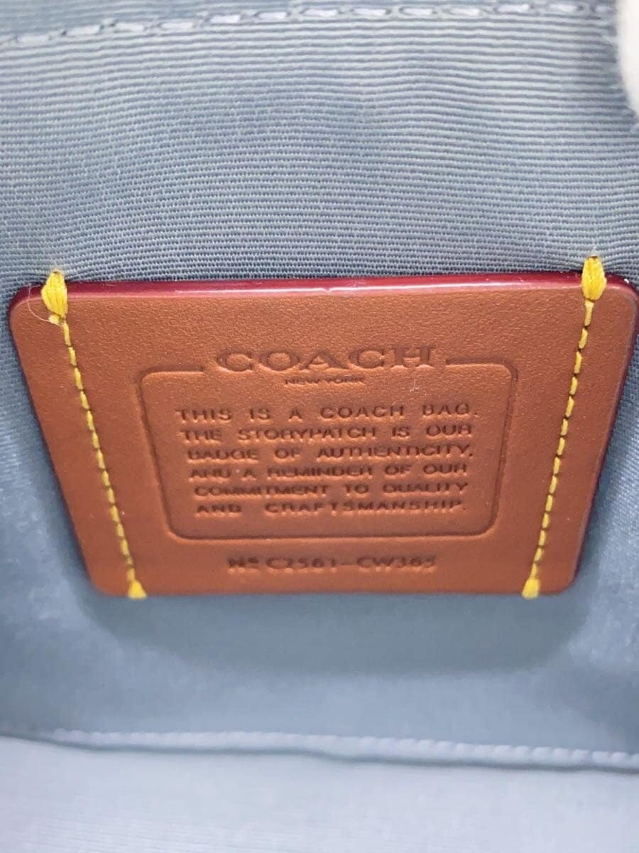 COACH Shoulder Bag PVC All Over Pattern CW365 5