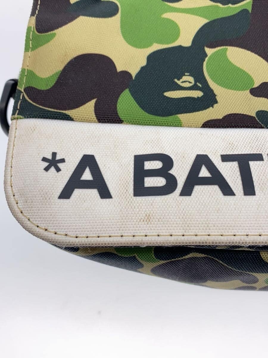 A BATHING APE Shoulder Bag Polyester KHK Camouflage 001GDG201122X Stain pc 7