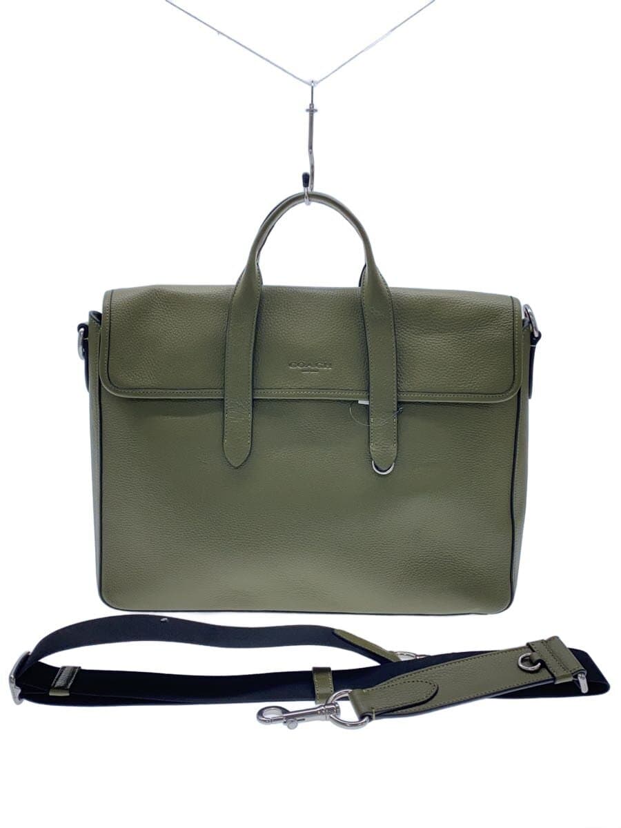 COACH Handbag Leather GRN Solid C9875 Sullivan Portfolio